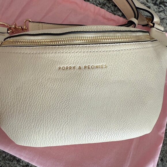 Poppy & Peonies Sidekick Cream NWT - Picture 3 of 15
